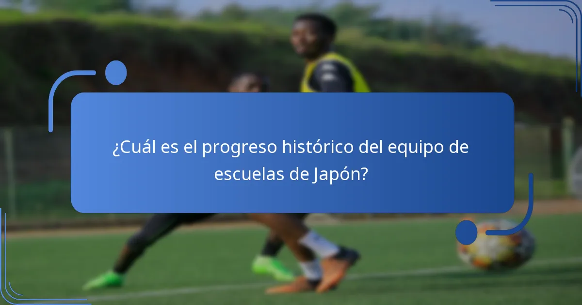 ¿Quiénes son los jugadores clave en el equipo de escuelas de Japón?