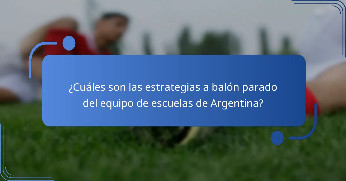 ¿Cómo se comparan las estrategias de Argentina con otros equipos?