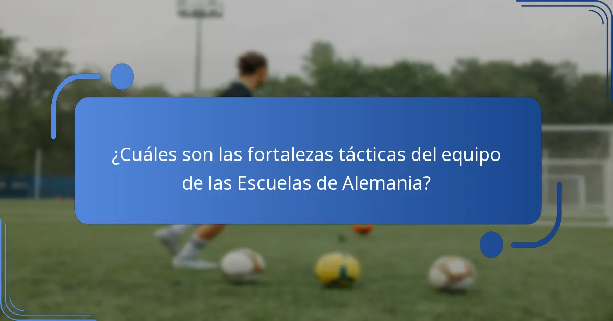 ¿Cómo afectan las contribuciones individuales de los jugadores al equipo de las Escuelas de Alemania?