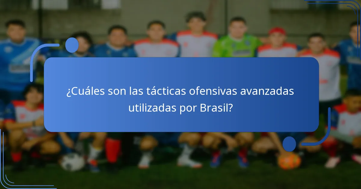 ¿Cuáles son los planes de juego del equipo de escuelas de Brasil?