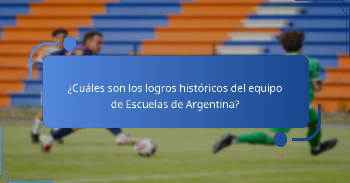 ¿Cómo contribuye el equipo de Escuelas de Argentina a la comunidad futbolística en general?