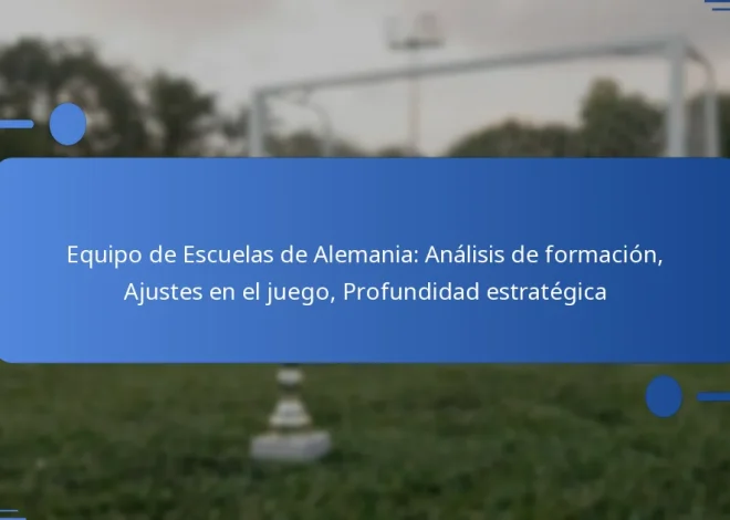 Equipo de Escuelas de Alemania: Análisis de formación, Ajustes en el juego, Profundidad estratégica