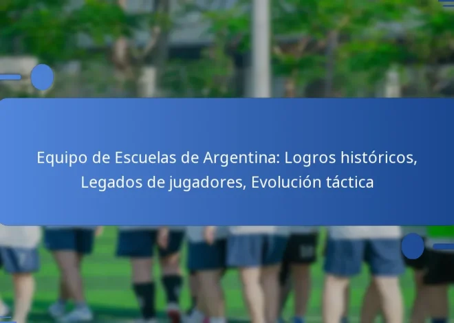 Equipo de Escuelas de Argentina: Logros históricos, Legados de jugadores, Evolución táctica