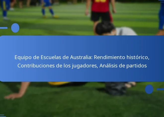 Equipo de Escuelas de Australia: Rendimiento histórico, Contribuciones de los jugadores, Análisis de partidos