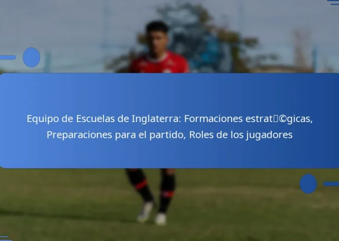 Equipo de Escuelas de Inglaterra: Formaciones estratégicas, Preparaciones para el partido, Roles de los jugadores
