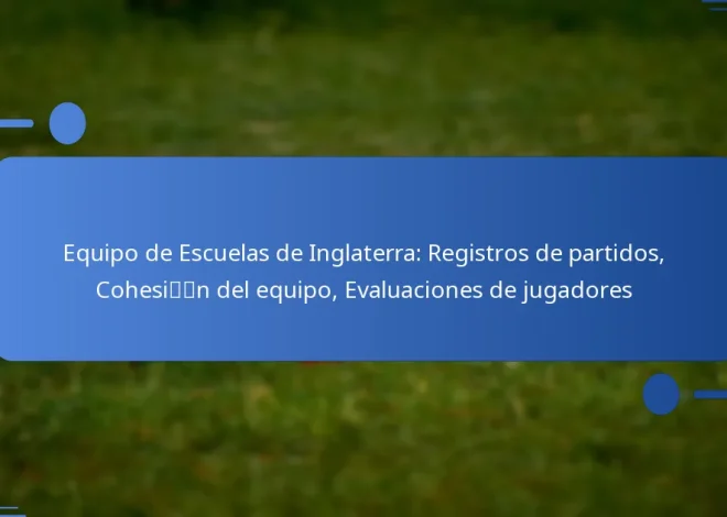 Equipo de Escuelas de Inglaterra: Registros de partidos, Cohesión del equipo, Evaluaciones de jugadores