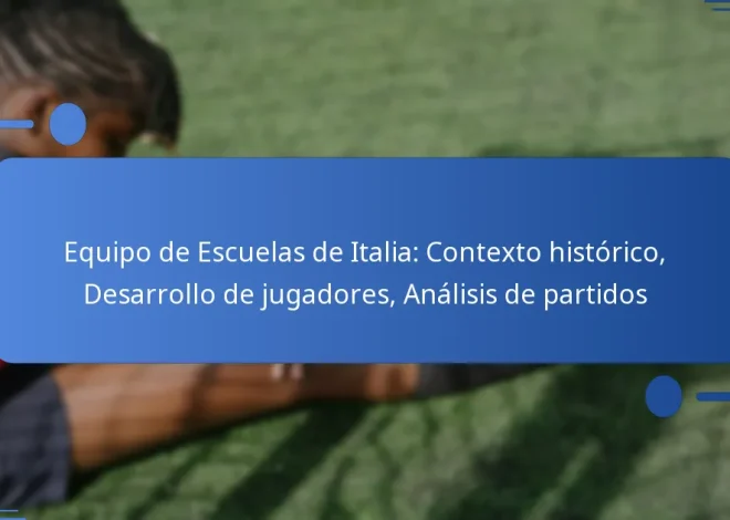 Equipo de Escuelas de Italia: Contexto histórico, Desarrollo de jugadores, Análisis de partidos