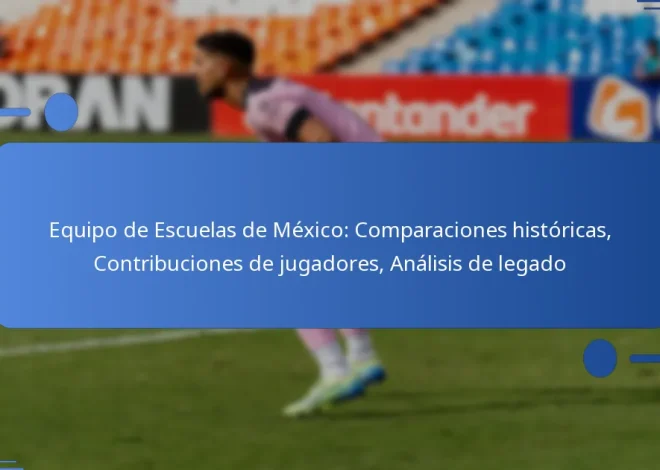Equipo de Escuelas de México: Comparaciones históricas, Contribuciones de jugadores, Análisis de legado